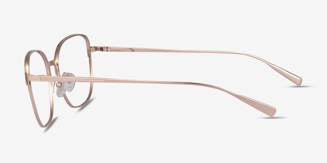Glint Rose Gold TitaniumEyeglass Frames from EyeBuyDirect, Side View