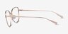 Glint Rose Gold TitaniumEyeglass Frames from EyeBuyDirect, Side View