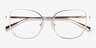 Glint Rose Gold TitaniumEyeglass Frames from EyeBuyDirect, Closed View