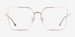 Flecto Rose Gold TitaniumEyeglass Frames from EyeBuyDirect, Front View