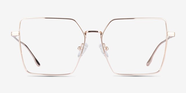 Flecto Rose Gold TitaniumEyeglass Frames from EyeBuyDirect, Front View