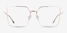 Flecto Rose Gold TitaniumEyeglass Frames from EyeBuyDirect, Front View
