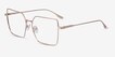 Flecto Rose Gold TitaniumEyeglass Frames from EyeBuyDirect, Angle View