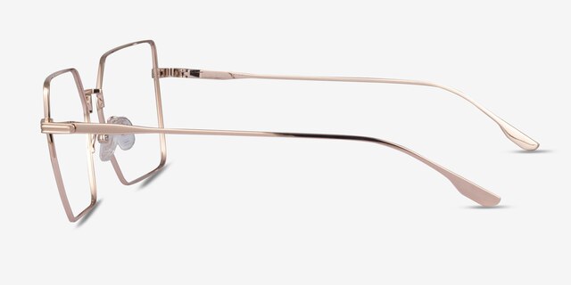 Flecto Rose Gold TitaniumEyeglass Frames from EyeBuyDirect, Side View