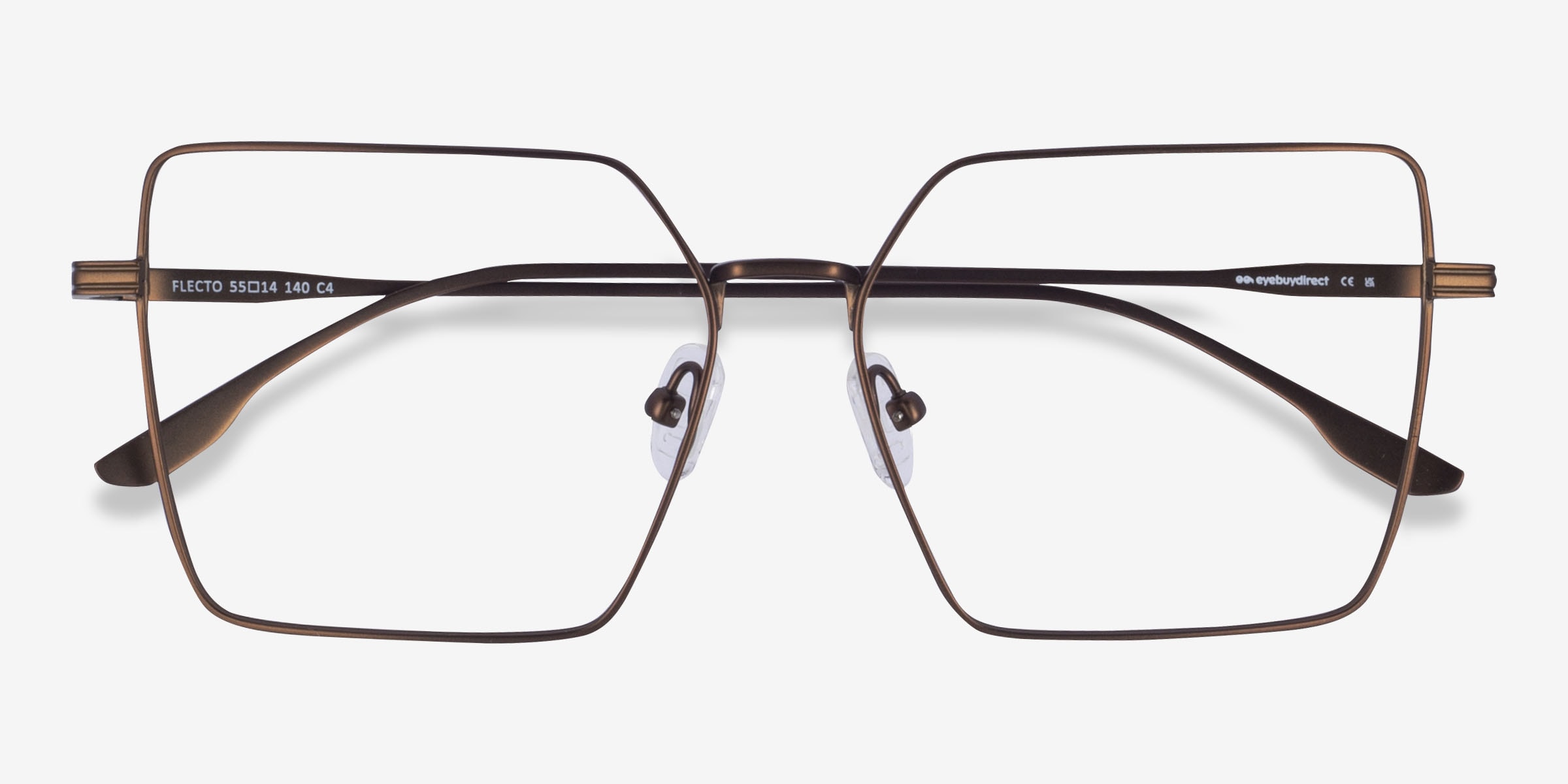 Flecto Square Bronze Glasses for Women | Eyebuydirect display picture 1