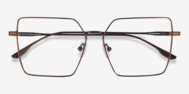 Flecto Bronze TitaniumMontures de lunettes de vue d'EyeBuyDirect, Vue Rapprochée