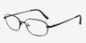 Arjun Noir TitaniumMontures de lunettes de vue d'EyeBuyDirect, Vue d'Angle
