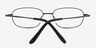 Arjun Noir TitaniumMontures de lunettes de vue d'EyeBuyDirect, Vue Rapprochée