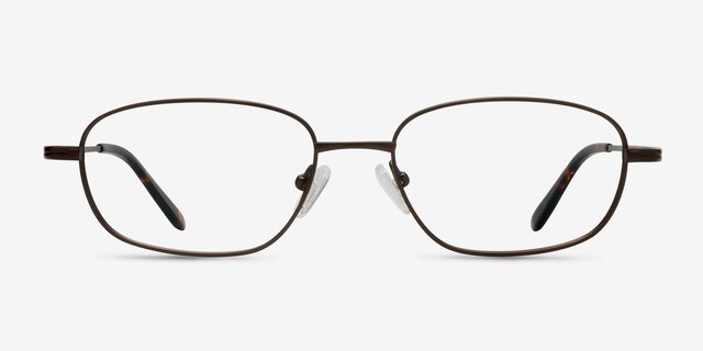 Setup Coffee TitaniumEyeglass Frames from EyeBuyDirect, Front View