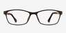 Angelcol Coffee PlasticEyeglass Frames from EyeBuyDirect, Front View