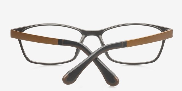 Angelcol Coffee PlasticEyeglass Frames from EyeBuyDirect, Closed View