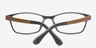 Angelcol Coffee PlasticEyeglass Frames from EyeBuyDirect, Closed View
