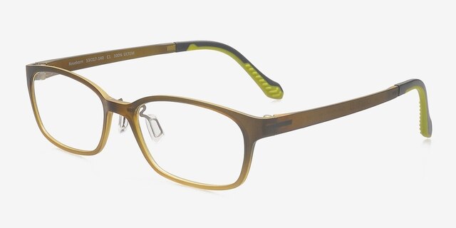 Roseborn Olive PlasticEyeglass Frames from EyeBuyDirect, Angle View