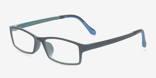 Dresido Navy PlasticEyeglass Frames from EyeBuyDirect, Angle View