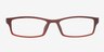 Dresido Red PlasticEyeglass Frames from EyeBuyDirect, Front View