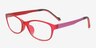 Barntala Red PlasticEyeglass Frames from EyeBuyDirect, Angle View