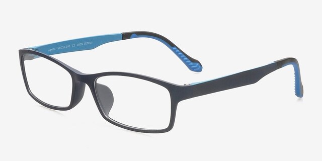 Agriita Navy PlasticEyeglass Frames from EyeBuyDirect, Angle View