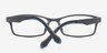 Agriita Navy PlasticEyeglass Frames from EyeBuyDirect, Closed View