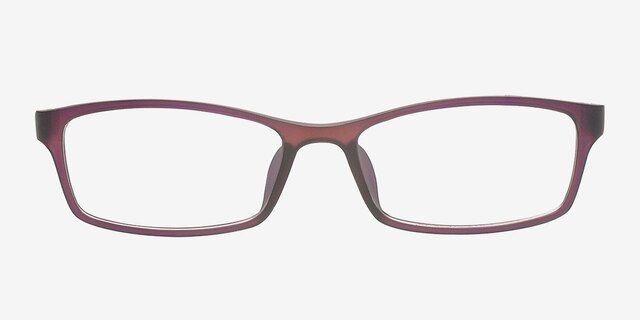 Agriita Burgundy PlasticEyeglass Frames from EyeBuyDirect, Front View