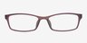 Agriita Burgundy PlasticEyeglass Frames from EyeBuyDirect, Front View