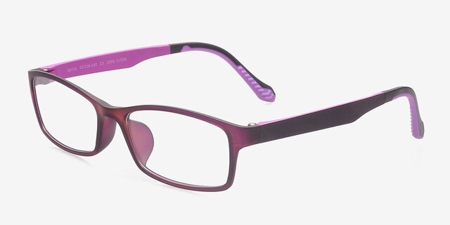 Agriita Burgundy PlasticEyeglass Frames from EyeBuyDirect, Angle View