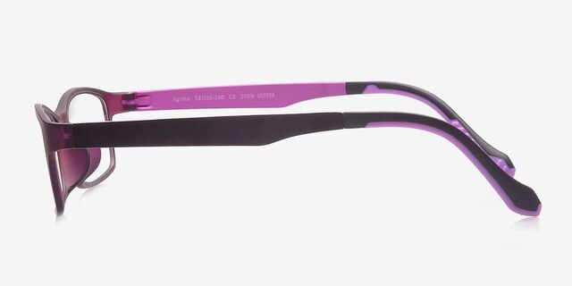 Agriita Burgundy PlasticEyeglass Frames from EyeBuyDirect, Side View