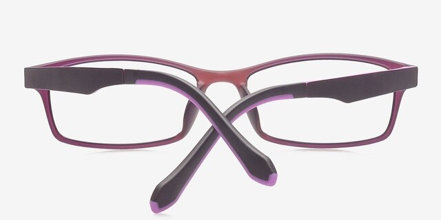 Agriita Burgundy PlasticEyeglass Frames from EyeBuyDirect, Closed View