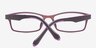 Agriita Burgundy PlasticEyeglass Frames from EyeBuyDirect, Closed View
