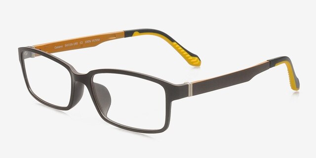 Caeavu Coffee PlasticEyeglass Frames from EyeBuyDirect, Angle View