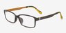 Caeavu Coffee PlasticEyeglass Frames from EyeBuyDirect, Angle View