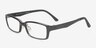 Andres Black PlasticEyeglass Frames from EyeBuyDirect, Angle View