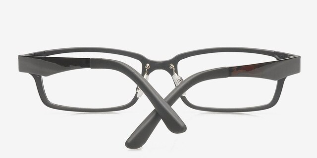 Andres Black PlasticEyeglass Frames from EyeBuyDirect, Closed View