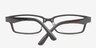 Andres Black PlasticEyeglass Frames from EyeBuyDirect, Closed View