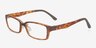 Andres Tortoise PlasticEyeglass Frames from EyeBuyDirect, Angle View