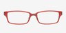 Andres Red PlasticEyeglass Frames from EyeBuyDirect, Front View
