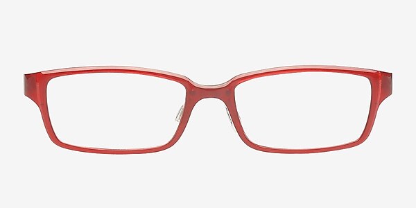Andres Red Plastic Eyeglass Frames