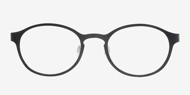 Darcy Black PlasticEyeglass Frames from EyeBuyDirect, Front View