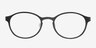 Darcy Black PlasticEyeglass Frames from EyeBuyDirect, Front View