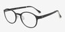 Darcy Black PlasticEyeglass Frames from EyeBuyDirect, Angle View