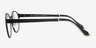 Darcy Black PlasticEyeglass Frames from EyeBuyDirect, Side View