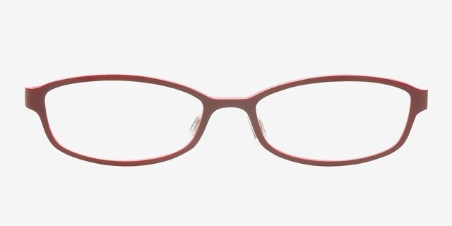 Aleah Burgundy PlasticEyeglass Frames from EyeBuyDirect, Front View