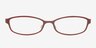 Aleah Burgundy PlasticEyeglass Frames from EyeBuyDirect, Front View