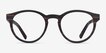 Jungle Striped Dark Wood Mixed WoodEyeglass Frames from EyeBuyDirect, Front View