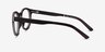 Jungle Striped Dark Wood Eco-friendlyEyeglass Frames from EyeBuyDirect, Side View