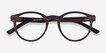 Jungle Striped Dark Wood Mixed WoodEyeglass Frames from EyeBuyDirect, Closed View
