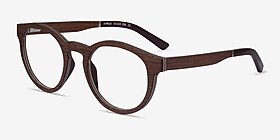 Jungle Boisée Wood-texture Montures de lunettes de vue d'EyeBuyDirect, Vue d'Angle