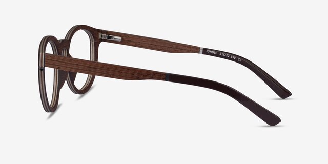 Jungle Wood Wood-textureEyeglass Frames from EyeBuyDirect, Side View