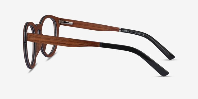 Jungle Light Wood Wood-textureEyeglass Frames from EyeBuyDirect, Side View