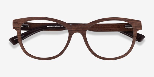Botany Wood Eco-friendlyEyeglass Frames from EyeBuyDirect, Closed View