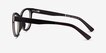 Botany Striped Dark Wood Mixed WoodEyeglass Frames from EyeBuyDirect, Side View